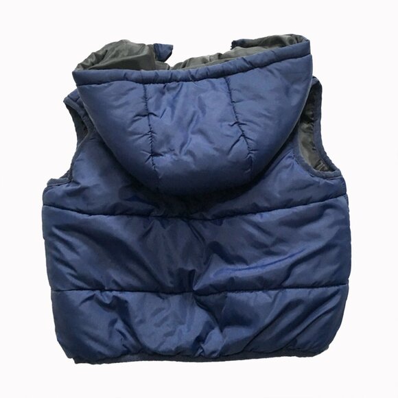 Boy's navy-blue puffer vest 18-24 months - Picture 2 of 7